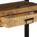 vidaXL Konzolový stôl Hnedá 120 x 33 x 75 cm Masívne mango drevo