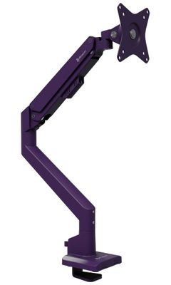 AROZZI ALZARE NEO Purple/ stolný držiak pre monitory/ plynový piest/ kovový/ fialový Držiak, VESA, stolný, pre monitor, -45°/+45°, otáčanie ±90° (180°), rotácia 360°, nosnosť 9kg, fialový