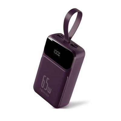 Power banka Forever Vibe-TB65 PD QC 65W 20000 mAh tmavá čerešňová
