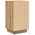 vidaXL Nočná skrinka s LED osvetlením Dub Artisan 38x34x65 cm