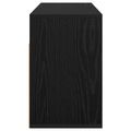 vidaXL Nízka skriňa so zásuvkou Čierny dub 87 x 27,5 x 43 cm