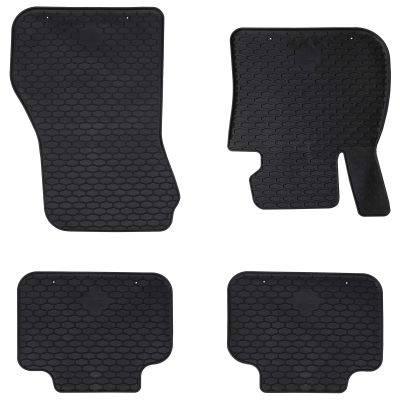 vidaXL Autokoberec 4 pcs Čierna vhodné pre BMW 1er 2017- Guma