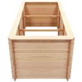 vidaXL Vyvýšený záhradný záhon 200x100x80 cm, borovicové drevo 19 mm