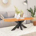 vidaXL Stolová doska 110x40x2,5 cm oválna masívna akácia
