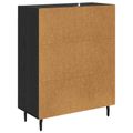 vidaXL Servírovacia skriňa Čierny dub 69,5 x 34 x 90 cm