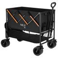 Kempingový vozík NILS Camp NC2607 XXL 160L čierno-oranžový