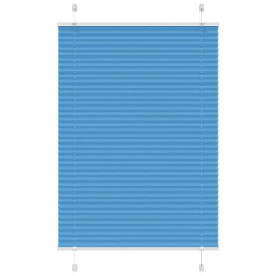vidaXL Plisovaná roleta modrá 85x100 cm šírka látky 84,4 cm polyester