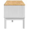 vidaXL Lavica do chodby FLORO Biela 115 x 40 x 45 cm
