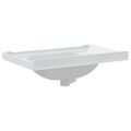 vidaXL Kúpeľňové umývadlo biele 71x48x23 cm obdĺžnikové keramické