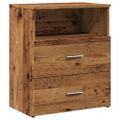 vidaXL Nočný stolík staré drevo 50x32x60 cm kompozitné drevo