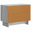 vidaXL Nočný stolík Sivá sonoma 62 x 34,5 x 47,5 cm Kompozitné drevo