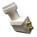 DI-WAY LNB TWIN 0,1 dB, WHITE LEOPARD LINE DI-WAY LNB TWIN 0,1dB, WHITE LEOPARD LINE