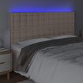 VidaXL Čelo postele kapučínové 180x5x118/128 cm umelá koža