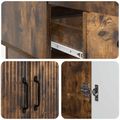 vidaXL Servírovacia skriňa so zásuvkou Dymový dub 66 x 34,5 x 92 cm
