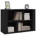 vidaXL Komoda čierna 80x30x54 cm spracované drevo