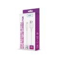 SETTY USB - microUSB kábel 1,0 m 3A biela (GSM106096)