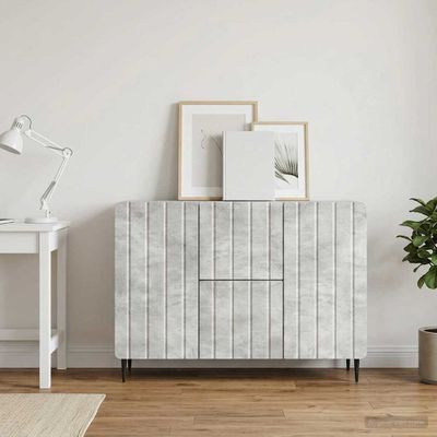 vidaXL Servírovacia skriňa so zásuvkou Betónovo sivá 89 x 34,5 x 62 cm