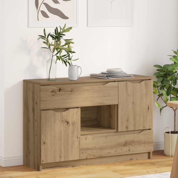 vidaXL Servírovacia skriňa so zásuvkou Remeselný dub 100 x 30 x 65,6