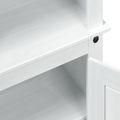 vidaXL Highboard Biela 74 x 38 x 170 cm Masívne borovicové drevo