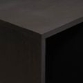 vidaXL Servírovacia skriňa Čierna 80 x 33 x 75 cm Masívne mango drevo