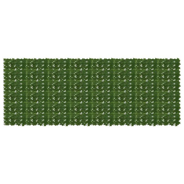 vidaXL Balkónový plôtik s listami Zelená 400 x 150 cm