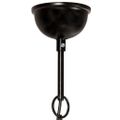 vidaXL Industriálna závesná lampa 25 W, čierna, okrúhla 40 cm E27