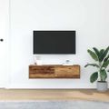 vidaXL TV skrinka 100 x 31 x 25,5 cm Staré drevo Kompozitné drevo
