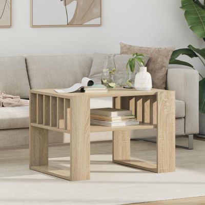 vidaXL Konferenčný stolík Sonoma dub 66 x 49,5 x 45 cm