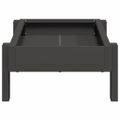 vidaXL Krmná žľab pre slede Čierna 80 x 28 x 13.5 cm