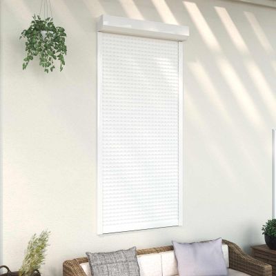 vidaXL Rolety Biely 100 x 210 cm Hliník a polyuretán