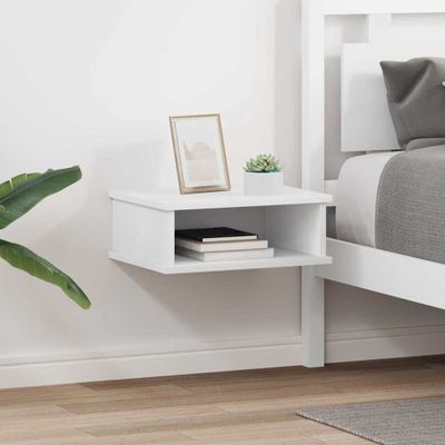 vidaXL Nočný stolík 2 pcs Biela 40 x 31 x 15 cm Kompozitné drevo