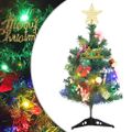 vidaXL Umelý osvetlený vianočný stromček s 30 LED zelený 60 cm