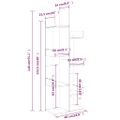 vidaXL Knižnica 48x25,5x140 cm dymový dub spracované drevo
