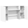 vidaXL Recepčný pult biely 180x50x103,5 cm, umelé drevo