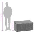 vidaXL Záhradný úložný box béžový 110x50x58 cm polyratan