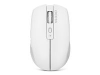 Myš - 5 tlačidiel - bezdrôtová - 2,4 GHz, Bluetooth - bezdrôtový prijímač USB - biela