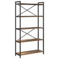 vidaXL Regál na knihy 80 x 30 x 155 cm Kompozitné drevo Staré drevo
