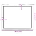 vidaXL Stolová doska svetlohnedá 80x60x(2-4)cm ošetrený masív hrany