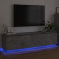 vidaXL TV skrinka 180 x 38 x 49 cm Betónová šedá Kompozitné drevo