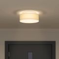 vidaXL Stropná lampa so bodmi Biela 30 x 30 x 13,5 cm látka