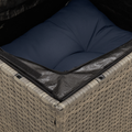 vidaXL | Záhradná pohovka | s vankúšom Sivá 55 x 62 x 69 cm Poly ratan