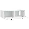 vidaXL Nástenná TV skrinka 98 x 41 x 30 cm Biela Kompozitné drevo