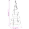 vidaXL LED vianočný stromček 200 LED teplá biela 180 cm