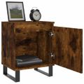 vidaXL Nočné skrinky 2 ks dymový dub 40x30x50 cm kompozitné drevo