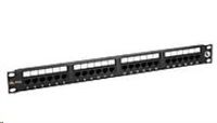 Solarix - 19" Patch panel 24xRJ45 CAT5E UTP čierny 150MHz