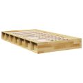 vidaXL Posteľný rám bez matraca 80x200 cm dub z masívneho dreva