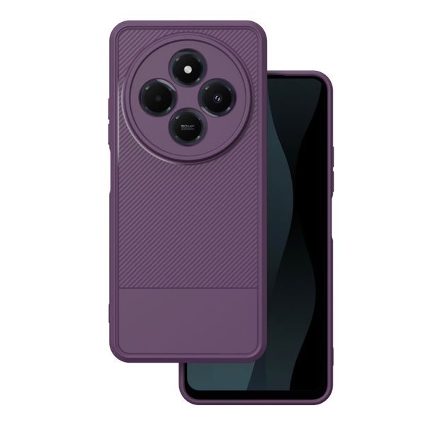 Puzdro Simple Carbon pre Xiaomi Redmi 14C 4G/ 14C 5G / Redmi A4 / POCO C75 fialové