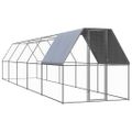 vidaXL Klietka pre sliepky 2x10x2 m pozinkovaná oceľ