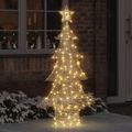 vidaXL Vianočný stromček 160 LED Teplá biela 151 cm PET