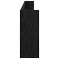 vidaXL Regál na časopisy s poličkou 2 ks Čierny dub 100 x 12 x 30 cm
